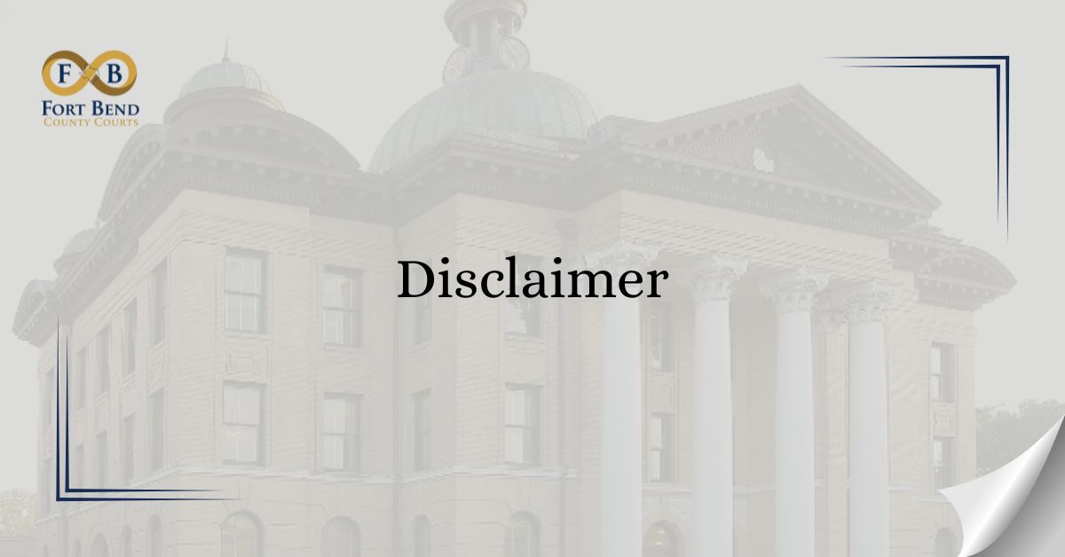 Disclaimer
